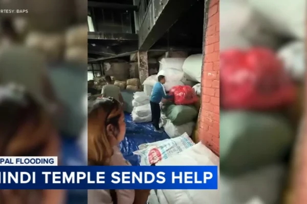New Jersey’s BAPS Swaminarayan Akshardham in Robbinsville Mobilizes Nepal Flood Aid as Search Crews Keep Looking for More Than 1,000 Dead and Missing