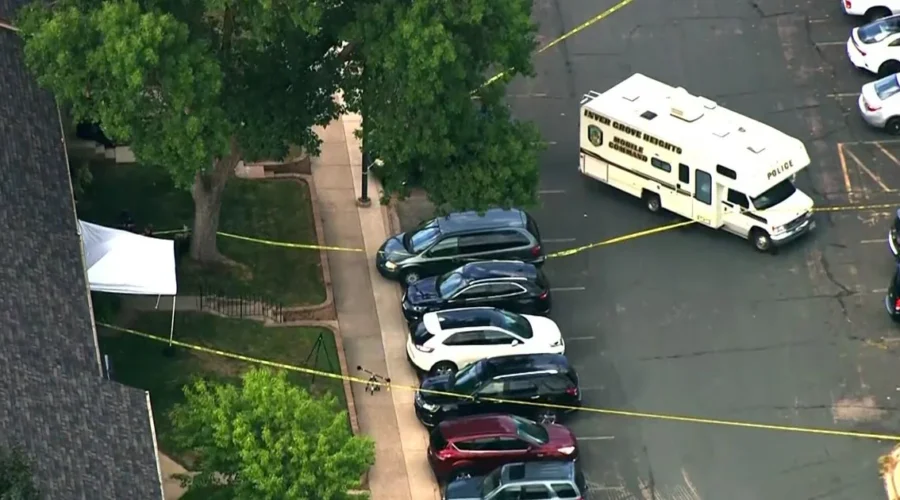 Police investigate a townhome scene in Inver Grove Heights after three people were found dead