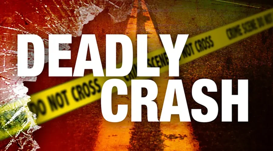 Police investigate a fatal crash scene along an Interstate 78 ramp in Bloomsbury Borough, New Jersey