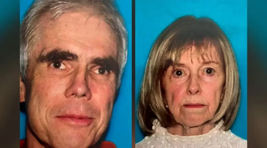 Police and search crews in a wooded area during a missing seniors search in Montville